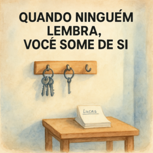 Quando não ser lembrado vira prova, por dentro, de que você não faz falta