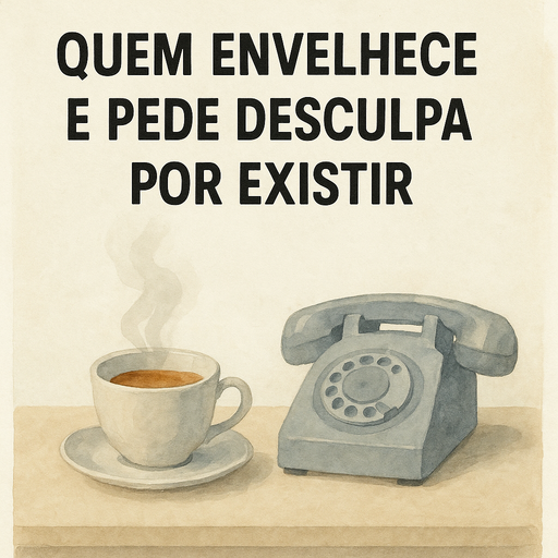 O silêncio de quem envelhece para não dar trabalho