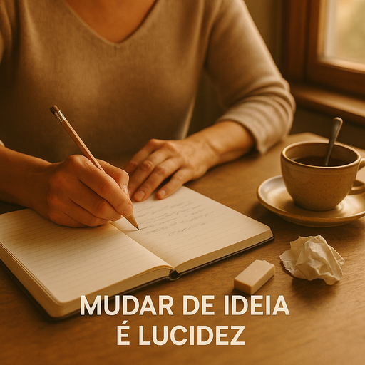 A coragem tranquila de mudar de ideia