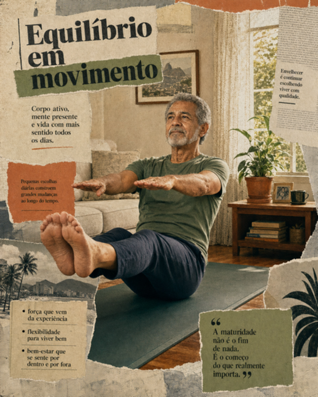 Pilates melhora equilíbrio e previne quedas após os 50
