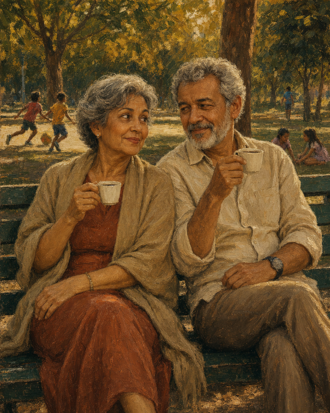 Café e sorrisos na terceira idade