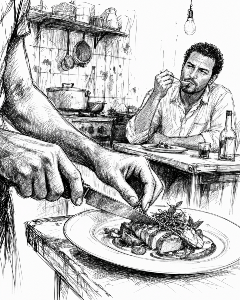 Comida e tensão no prato