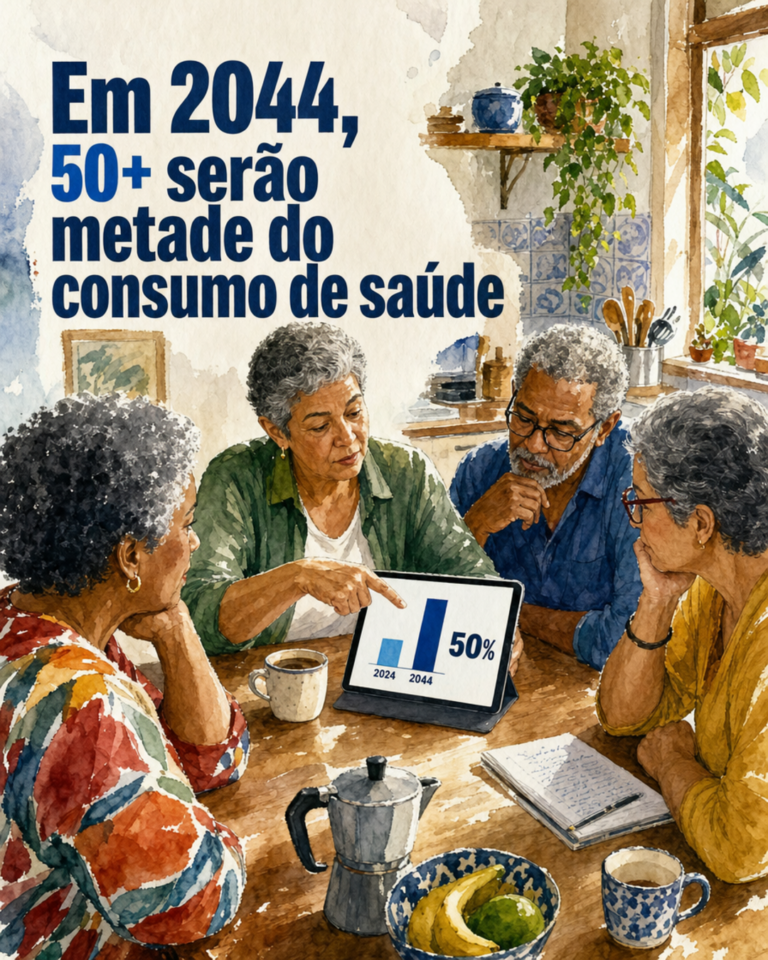 Adulto analisando despesas de saúde no tablet