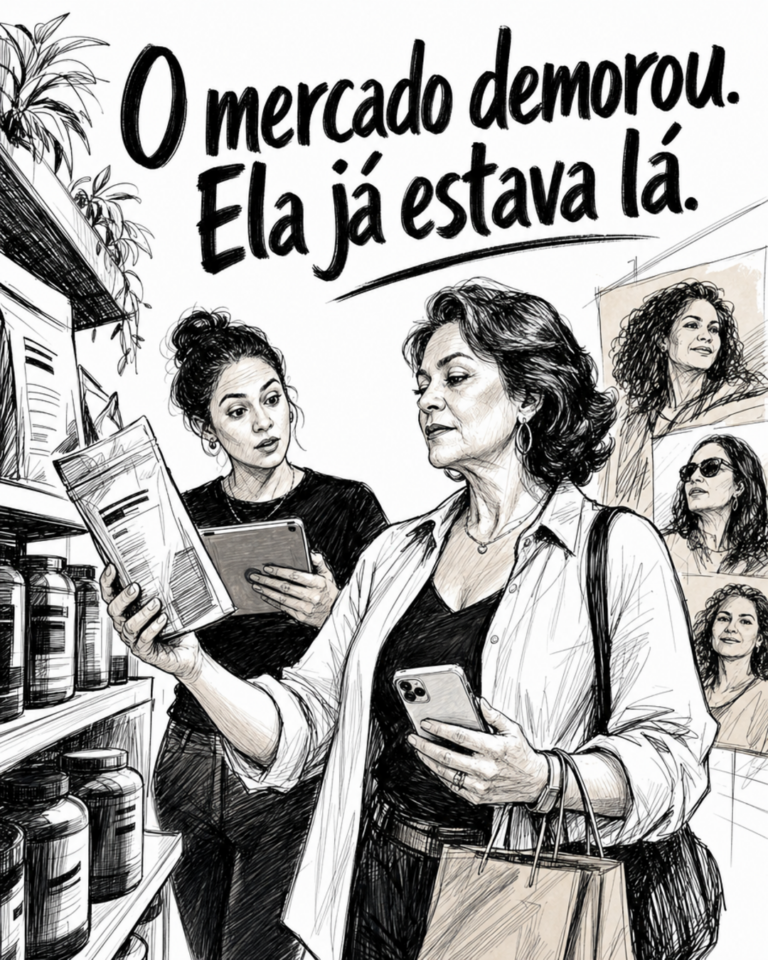Adulto escolhendo suplementos de bem-estar