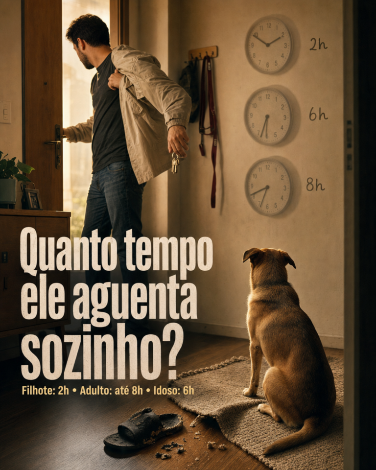 Cão esperando o dono