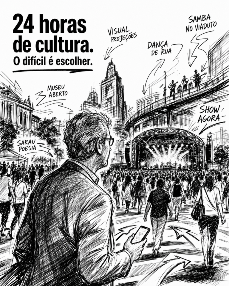 Cores e música na Virada Cultural