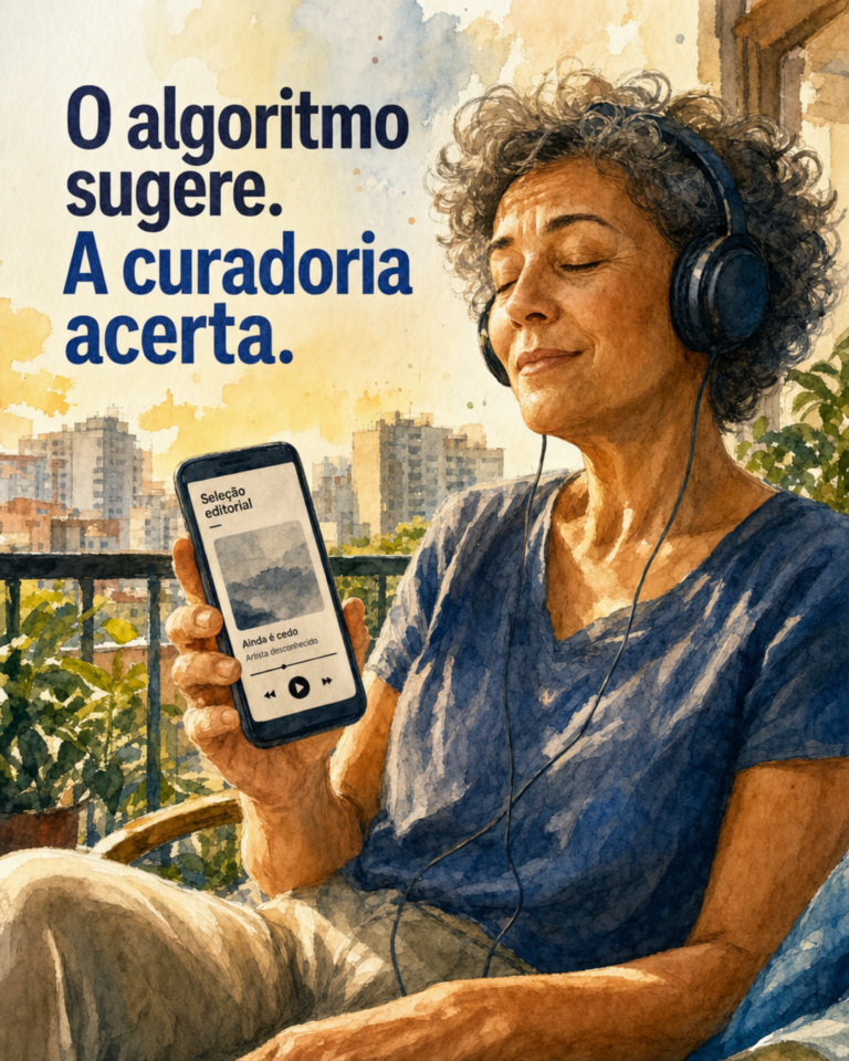 Descobrindo música com curadoria humana