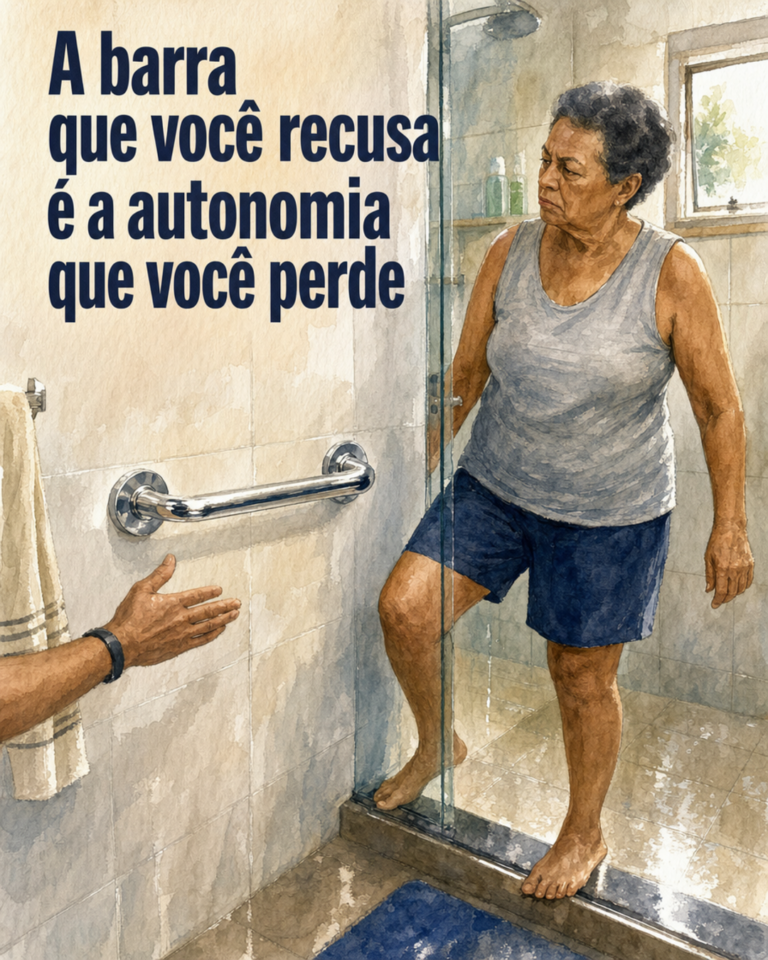 Banheiro adaptado, autonomia garantida