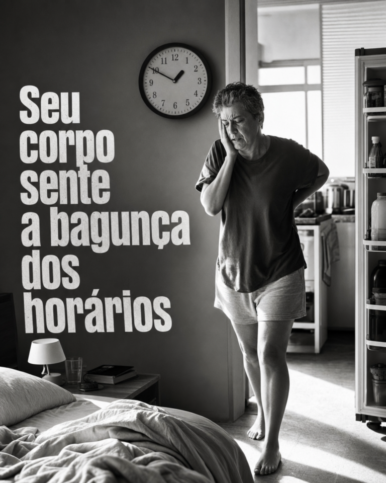 Relógio e prato sincronizados
