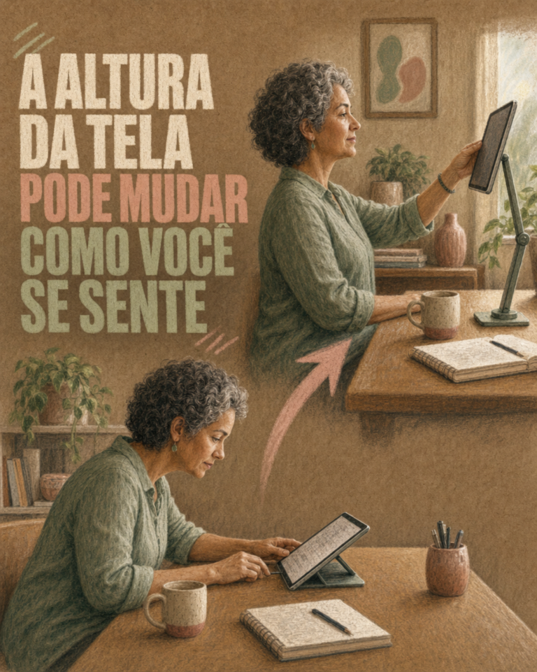 Ajuste de postura, mudança de humor