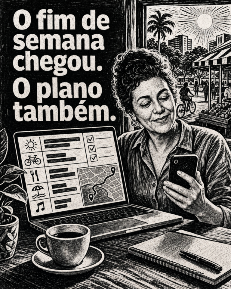 Planejando o fim de semana com IA