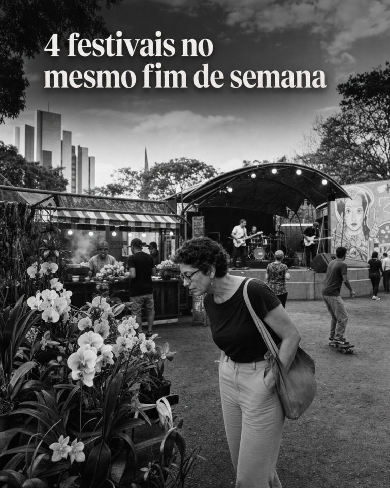 Cores vibrantes dos festivais de Brasília