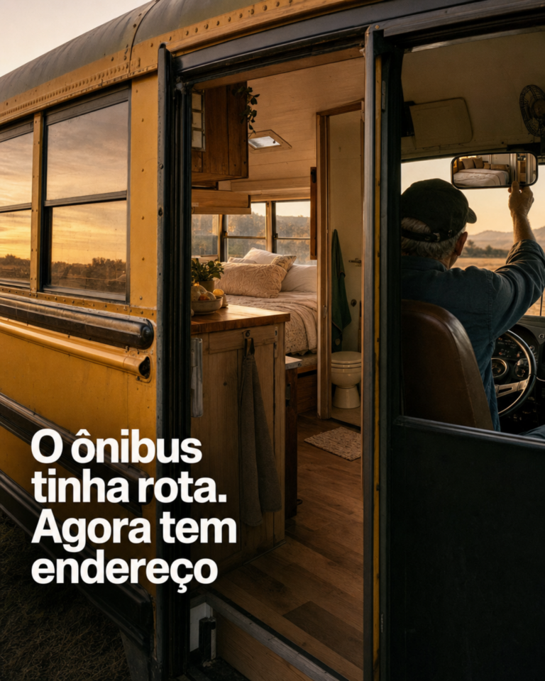 Ônibus vira lar