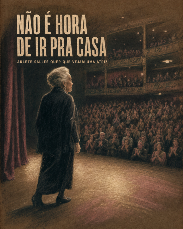 Arlete Salles em cena no monólogo