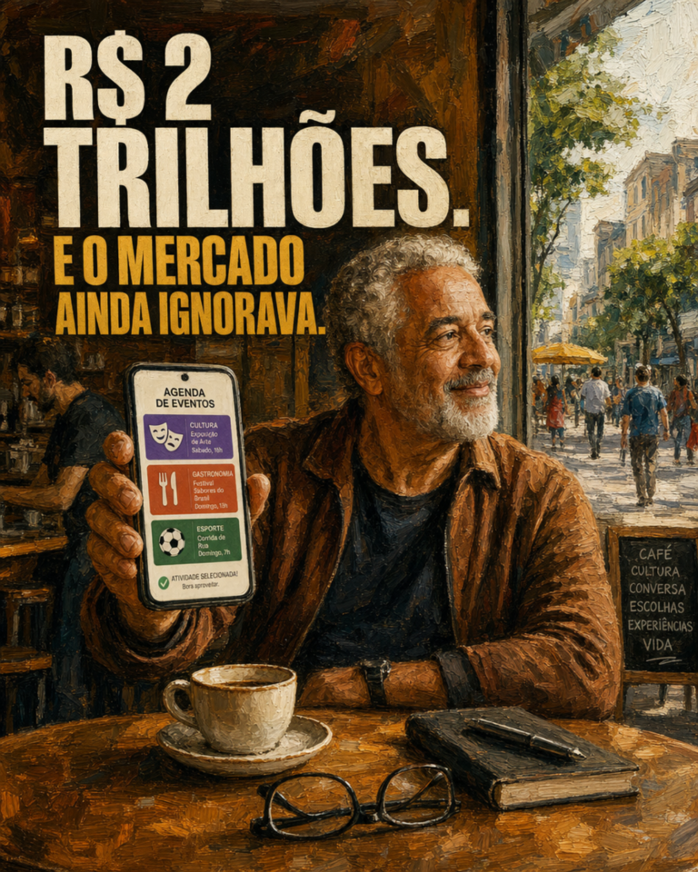 Adulto usando aplicativo de economia prateada